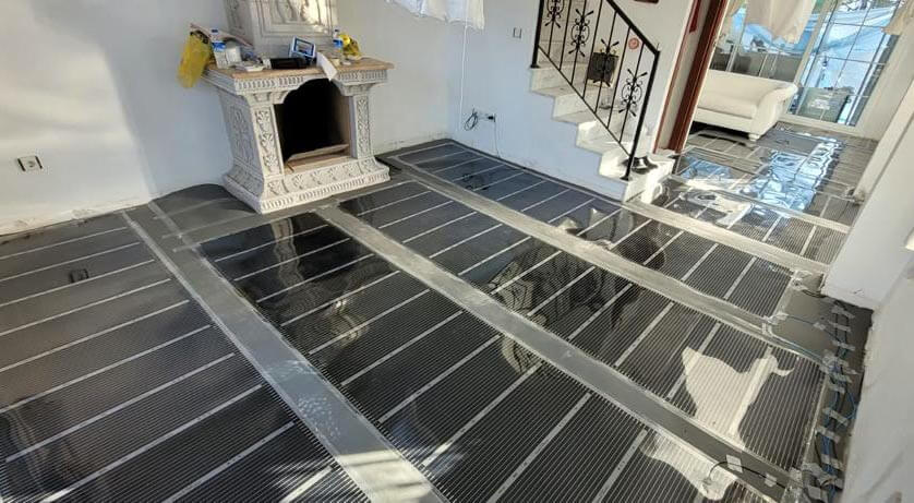 parke altı folyolu ısıtma