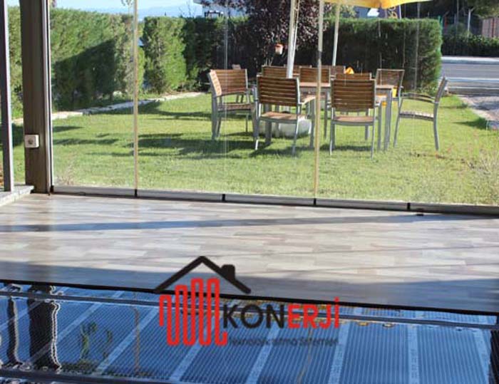 kış bahçesi zeminden ısıtma,kapalı balkon zeminden ısıtma